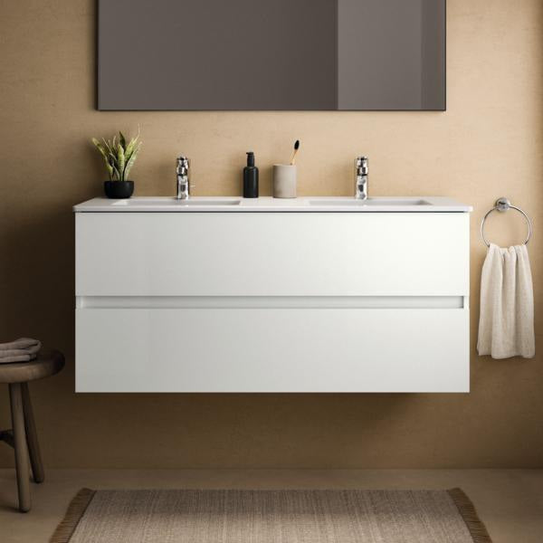 Ideal Standard Eurovit+ Waschtischunterschrank 1200 mm, 2 Auszüge, grau lackiert