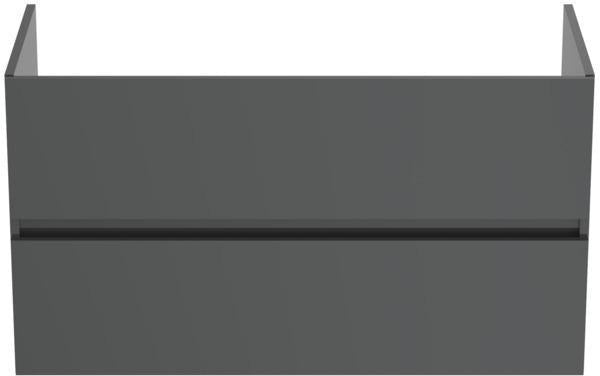 Ideal Standard MWT-Unterschrank Eurovit+ 1000mm, 2 Auszüge, grau lackiert, wandhängend, Softclose