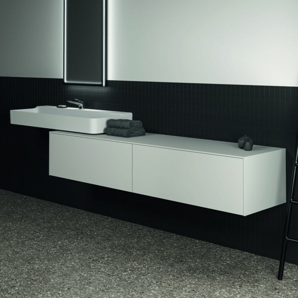 Ideal Standard Conca Aufsatzwaschtisch 1200x450x145 mm Weiß, 1 Hahnloch, ohne Überlauf