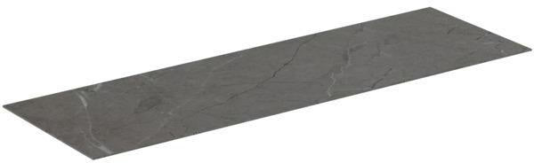 Ideal Standard Waschtischplatte Conca aus Keramik, 1587x505x6 mm, Pietra Grau – Feinsteinzeug, Design Roberto Palomba