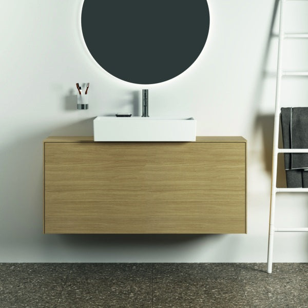 Ideal Standard Zahnputzbecher Conca, rund, Brushed Gold – Wandhängend, Messing, Glas