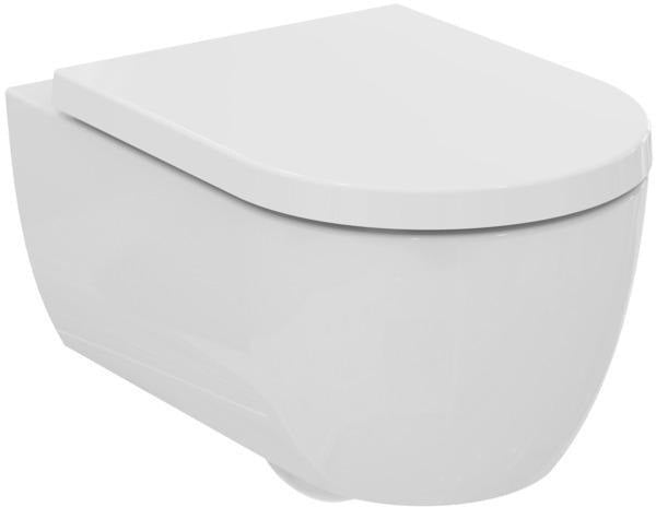 Ideal Standard Blend Curve Wand-WC-Paket randlos mit SoftClosing WC-Sitz 360x540x375mm Weiß
