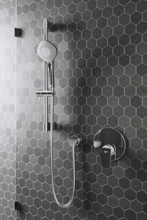 Ideal Standard Idealrain Evo Brausekombination mit 3-Funktionshandbrause Diamond, Chrom