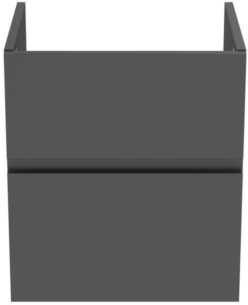 Ideal Standard Finesse Waschtischunterschrank 480 mm, 2 Auszüge, Greige matt – Wandhängend mit Softclose