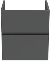 Ideal Standard Finesse Waschtischunterschrank 480 mm, 2 Auszüge, Greige matt – Wandhängend mit Softclose