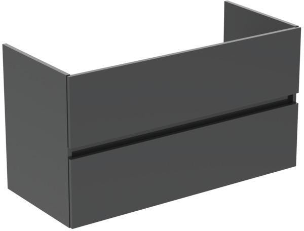 Ideal Standard MWT-Unterschrank Eurovit+ 1000mm, 2 Auszüge, grau lackiert, wandhängend, Softclose