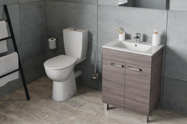 Ideal Standard IOM Bürstengarnitur aus Glas wandhängend in Chrom – mattglasierter Einsatz, verdeckte Befestigung