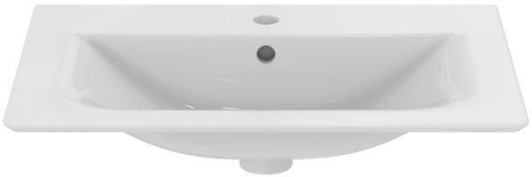 Ideal Standard Möbelwaschtisch Connect Air 640x460x165mm 1 Hahnloch mit Überlauf Weiß