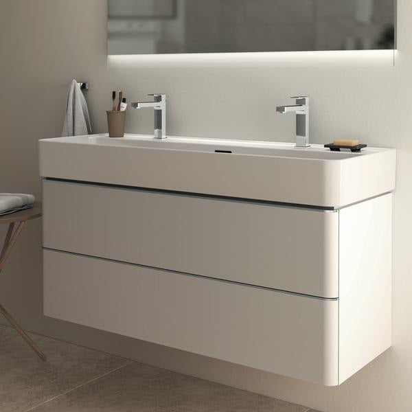 Ideal Standard Strada II Doppelwaschtisch 1200 mm Weiß, 2 Hahnlöcher, mit Überlauf