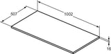 Ideal Standard i.life B Möbel-Set 100 cm mit 2 Auszügen und 2 offenen Fächern in Gr. Schwarz Weiß matt