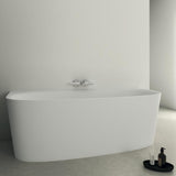 Ideal Standard D-Form-Badewanne Dea 1800x800mm mit Ablauf und Schürze, Weiß