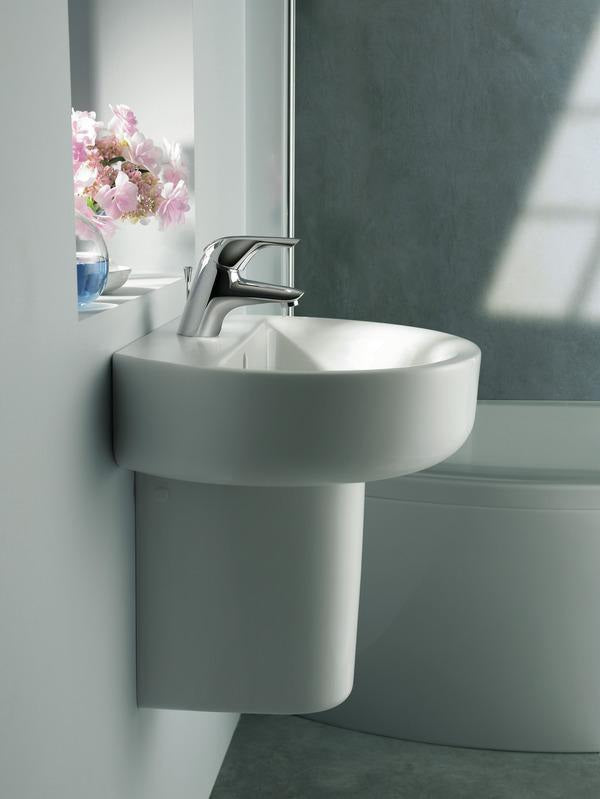 Ideal Standard Wandsäule Connect aus Feinfeuerton, 195x178x295 mm, Weiß Alpin, inkl. Befestigung