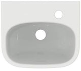 Ideal Standard i.life A Handwaschbecken 350x300x115mm Weiß, 1 Hahnloch rechts, mit Überlauf