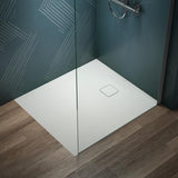 Ideal Standard Rechteck-Brausewanne Ultra Flat Evo 1000x900x35 mm Seidenweiß – Rutschhemmend, Flacher Einbau