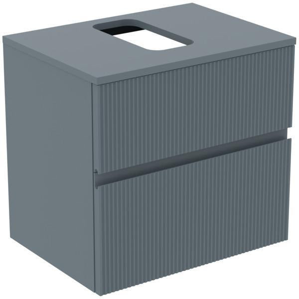 Ideal Standard Finesse Waschtischunterschrank 602 mm, 2 Auszüge, Greige matt, wandhängend