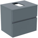 Ideal Standard Finesse Waschtischunterschrank 602 mm, 2 Auszüge, Greige matt, wandhängend