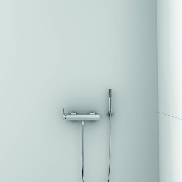 Ideal Standard Idealrain Atelier Brausehalter, eckige Rosette, Brushed Gold, Messing