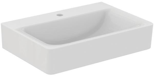 Ideal Standard Waschtisch Connect Cube 650x460x175mm 1 Hahnloch ohne Überlauf Weiß