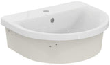 Ideal Standard Einbauwaschtisch Connect 550x460x175 mm Weiß – Keramik mit 1 Hahnloch & Überlauf