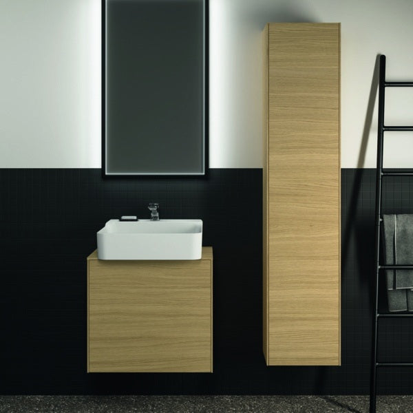 Ideal Standard Conca Waschtischunterschrank Eiche geflammt 602 mm mit Auszug und Push-Open