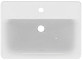 Ideal Standard Connect Einbauwaschtisch 580x420mm Weiß mit Ideal Plus | 1 Hahnloch