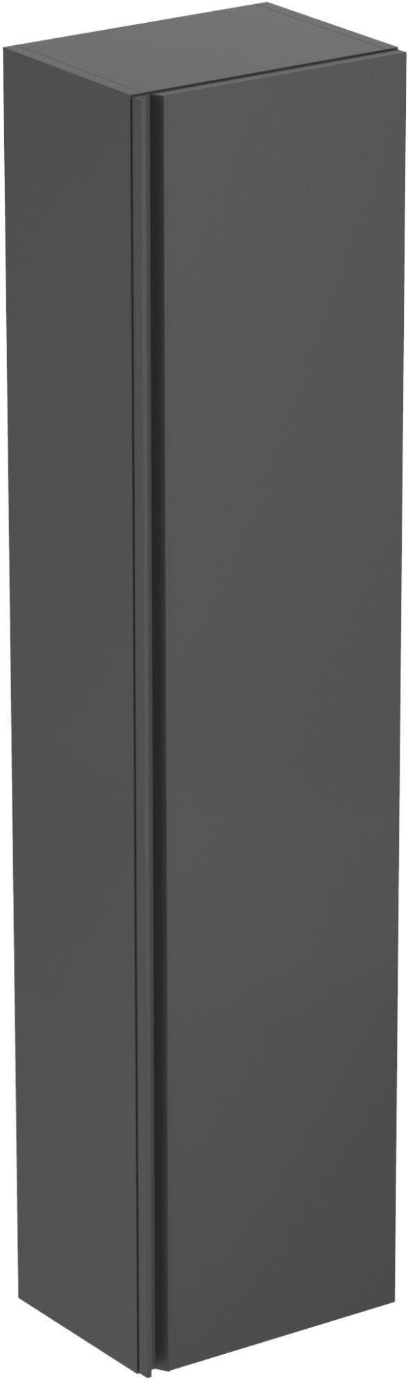 IDEAL STANDARD Hochschrank Connect E, 1 Tür, 400x300x1700 mm, Walnuss Dunkel, wandhängend, Softclose