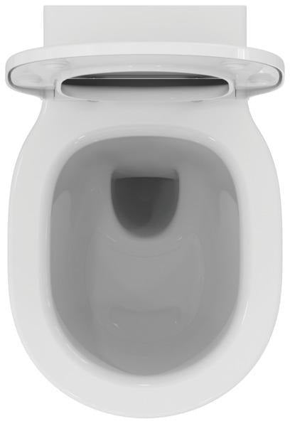 Ideal Standard Wand-T-WC-Kombipaket Connect Air mit AQUABLADE und Softclosing, 365x540mm, Weiß