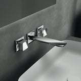 Ideal Standard Conca Wand-Waschtischarmatur, zweigriffig, Ausladung 180 mm, Brushed Gold