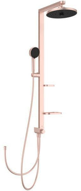 Ideal Standard Duschsystem Ceratwist Alu+ mit 2 Ablagen, Kopf- und Handbrause, Aluminium