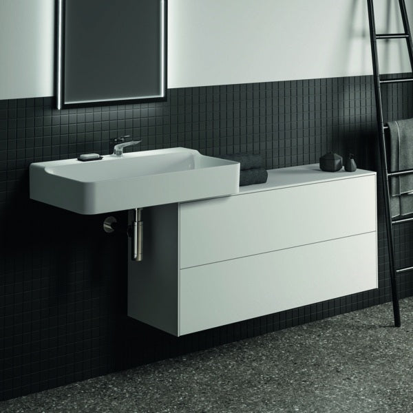 Ideal Standard WT-Unterschrank Conca, 2 Auszüge, ohne Ausschnitt, 1202x373x550 mm, Weiß