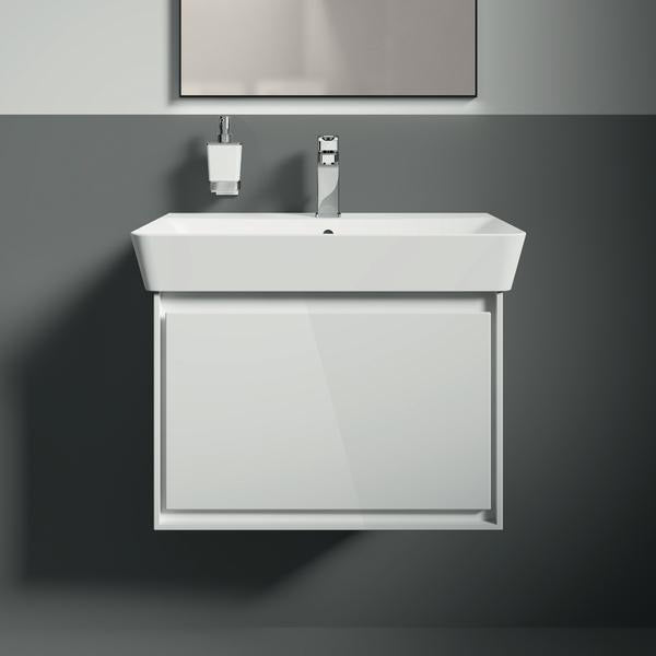 Ideal Standard Cerafine D Waschtischarmatur, Einhandhebelmischer mit Kaltstart-Funktion, Chrom, 120 mm Ausladung