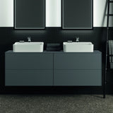Ideal Standard Conca Waschtischunterschrank 1587 mm, 4 Auszüge, Anthrazit, Push-Open