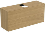 Ideal Standard Conca WT-Unterschrank 1202 mm, 2 Auszüge, Eiche geflammt, Push-Open