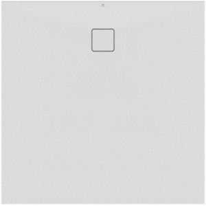 Ideal Standard Ultra Flat Evo Quadrat-Brausewanne 1200x1200x35 mm Seidenweiß – StoneTech, Rutschhemmung