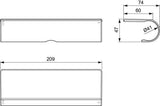 Ideal Standard Wrap-Over Ablage CeraTherm T für Brausethermostate T25, T50, T100 – Chrom