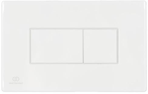Ideal Standard Betätigungsplatte P2 Solea – Pneumatische Auslösung, Schwarz, 2-Mengen-Technik