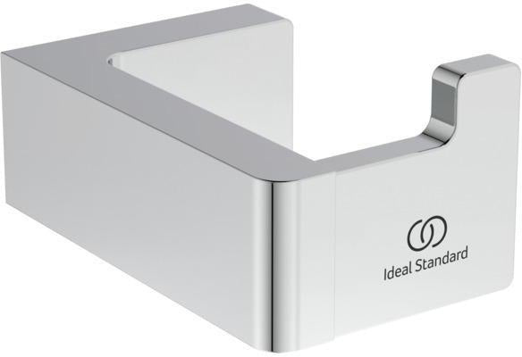Ideal Standard Handtuchhaken Conca Cube eckig in Brushed Gold – Wandmontage mit verdeckter Befestigung