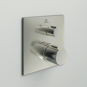 Ideal Standard Ceratherm C100 Einzelthermostat Unterputz Rosette 163x163mm Brushed Gold