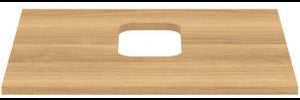 IDEAL STANDARD i.life B Waschtischplatte 602x507x18 mm Carbongrau matt – mittiger Ausschnitt