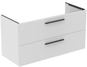 Ideal Standard i.life B Badmöbelset 160 cm – 2 Auszüge, 2 offene Fächer, Chrom/Weiß matt