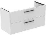 Ideal Standard i.life B Badmöbelset 160 cm – 2 Auszüge, 2 offene Fächer, Chrom/Weiß matt