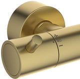 Ideal Standard Duschsystem Ceratherm T125+ mit Brausethermostat Brushed Gold