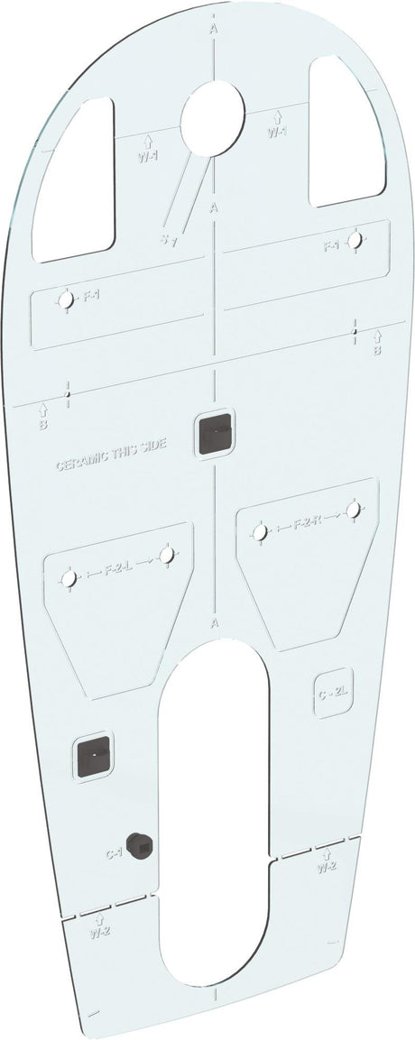Ideal Standard Sphero Installationsschablone mit Kabelhalter und Dichtung