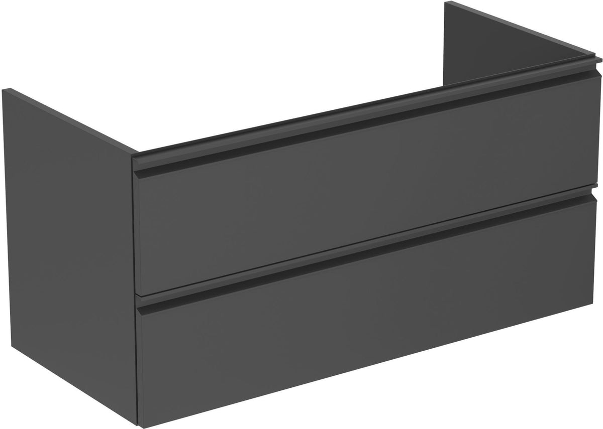 IDEAL STANDARD Waschtisch/Möbel-Paket CONNECT E mit Waschtisch 1000 mm in Weiß/Walnuss Dunkel