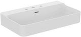 Ideal Standard Conca Aufsatzwaschtisch 800x450x165 mm, 3 Hahnlöcher, mit Überlauf, Weiß