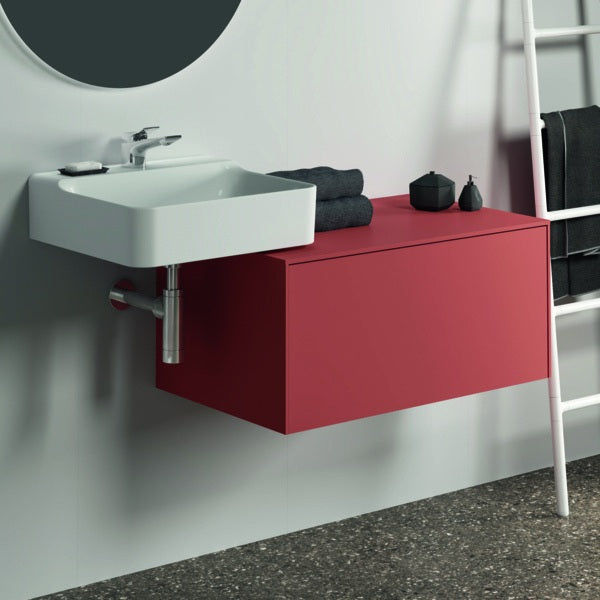 Ideal Standard Conca Waschtischunterschrank 802 mm, 1 Auszug, Push-Open & Softclose, Weiß Matt