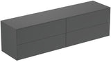 Ideal Standard WT-Unterschrank Conca, 4 Auszüge, ohne Ausschnitt, 1987x505x550 mm, Walnuss Dunkel