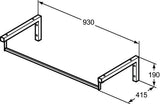 Ideal Standard IS Konsolenträger mit Handtuchhalter 530x414x200mm – Stahl, chrom, STRADA