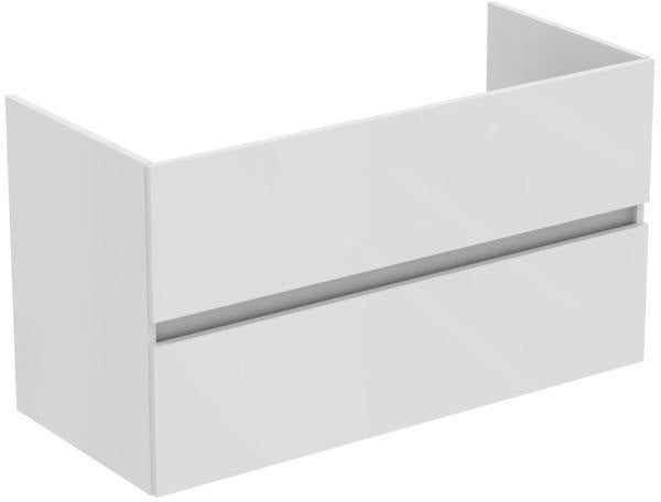 Ideal Standard MWT-Unterschrank Eurovit+ 1000mm, 2 Auszüge, grau lackiert, wandhängend, Softclose