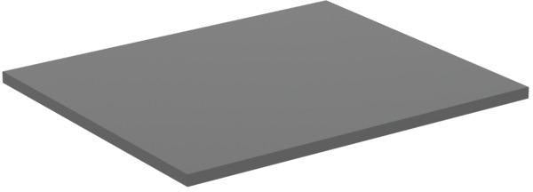 IDEAL STANDARD i.life B Waschtischplatte 602x506x18 mm Carbongrau Matt – Ohne Ausschnitt